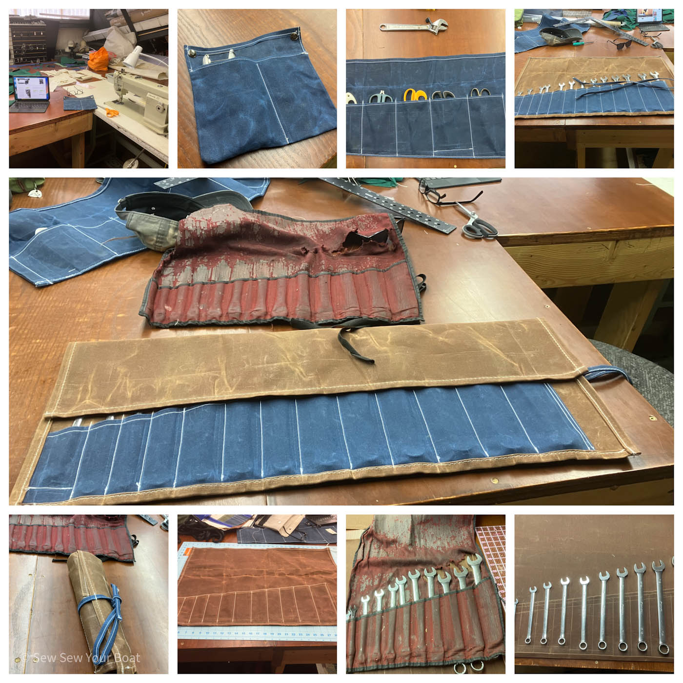 Custom tool rolls and organizers